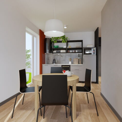 Apartament 4-osobowy na piętrze Komfort z 2 pomieszczeniami sypialnianymi