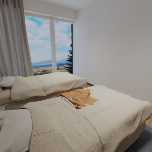 Apartament 2-osobowy na piętrze z widokiem na góry