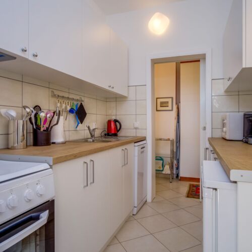 Apartament 4-osobowy z klimatyzacją na parterze z 2 pomieszczeniami sypialnianymi