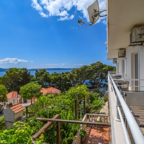 Apartament 2-osobowy z klimatyzacją z widokiem na morze z 1 pomieszczeniem sypialnianym