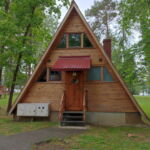 Domek drewniany 5-osobowy cały dom z widokiem na jezioro
