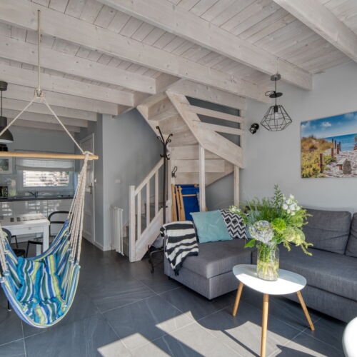 Domek letniskowy 6-osobowy Przyjazny podróżom rodzinnym z widokiem na ogród