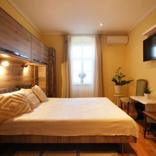 Camera dubla cu grădină cu chicinetă comună