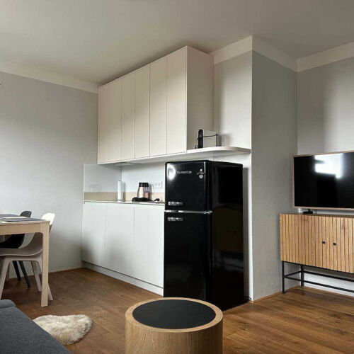 Apartman se sprchou s privátní koupelnou mimo apartmán pro 2 os. (s možností přistýlky)