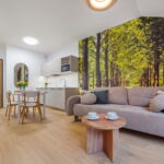 2-Zimmer-Apartment für 4 Personen mit Aussicht auf den Wald