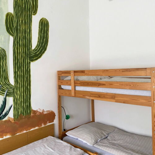Mansard 2-Room Family Apartment for 5 Persons