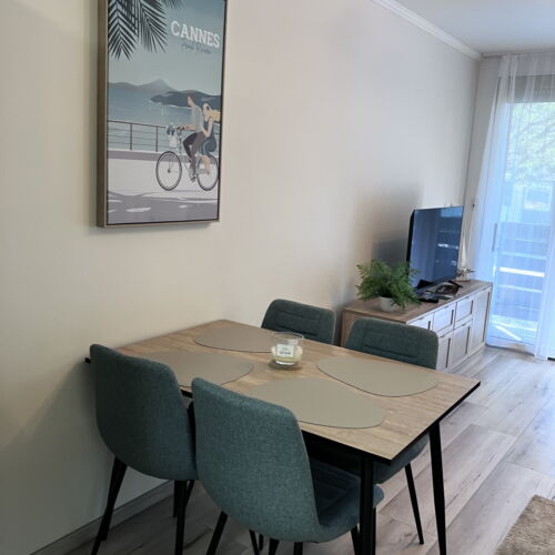 Apartament la parter cu aer condiționat pentru 4 pers. (se inchirieaza doar integral)