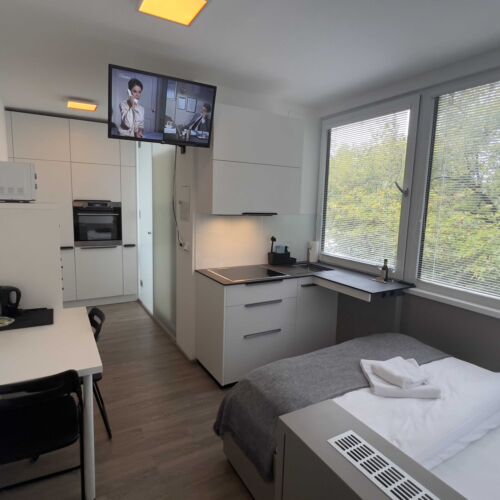 Apartament cu duș cu chicinetă proprie pentru 2 pers.