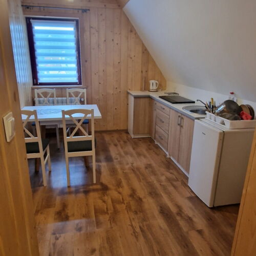 Apartament 4-osobowy na poddaszu z widokiem na ogród z 2 pomieszczeniami sypialnianymi