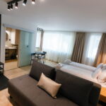 Emeleti légkondicionált 4 fős apartman 1 hálótérrel
