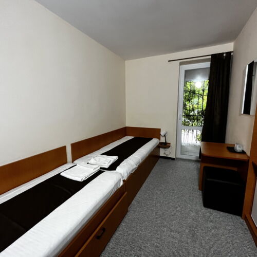 Camera twin economy cu balcon (se poate solicita pat suplimentar)