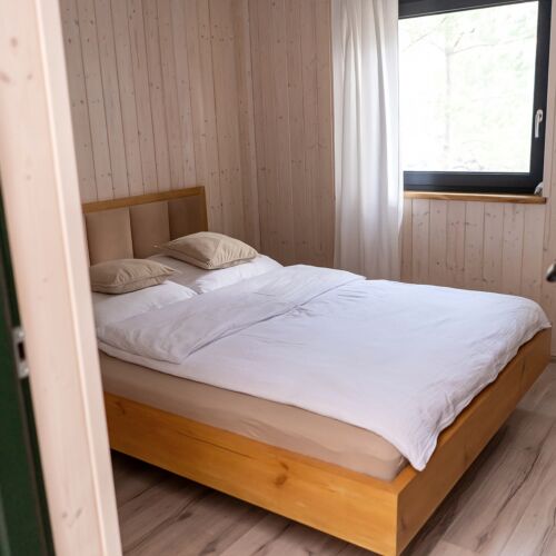 Domek drewniany 6-osobowy cały dom z widokiem na las