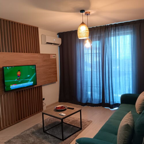 Apartament deluxe cu aer condiționat cu 2 camere pentru 4 pers.