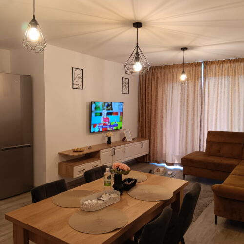 Apartament premium cu vedere spre munte cu 3 camere pentru 6 pers.