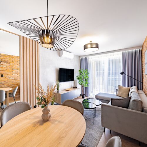 Apartament 4-osobowy Deluxe z aneksem kuchennym z 2 pomieszczeniami sypialnianymi