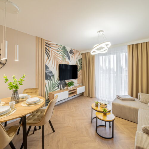 Apartament 4-osobowy Przyjazny podróżom rodzinnym z aneksem kuchennym z 2 pomieszczeniami sypialnianymi