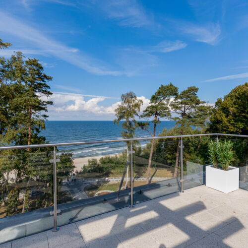 Cały dom 4-osobowy z tarasem z widokiem na morze