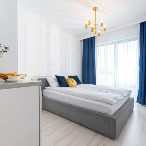 Pokój 2-osobowy z łazienką z widokiem na ogród