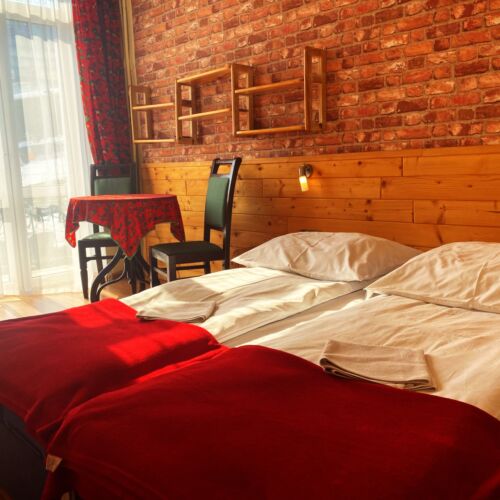 Pokój 2-osobowy z balkonem z widokiem na stok narciarski