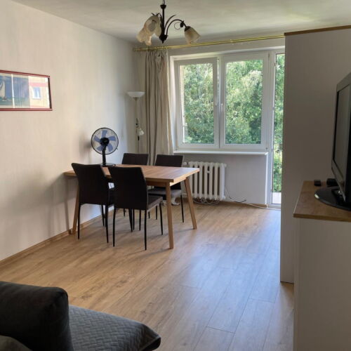 Apartament 4-osobowy na piętrze z widokiem na las z 2 pomieszczeniami sypialnianymi (możliwa dostawka)