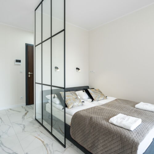 Apartament 4-osobowy z prysznicem cały dom z 1 pomieszczeniem sypialnianym