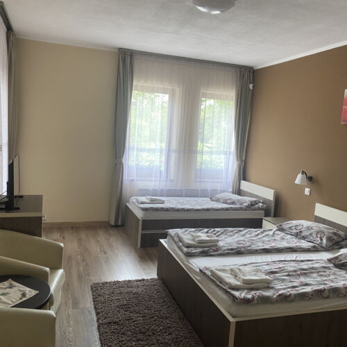 Apartament junior la parter cu 2 camere pentru 6 pers.