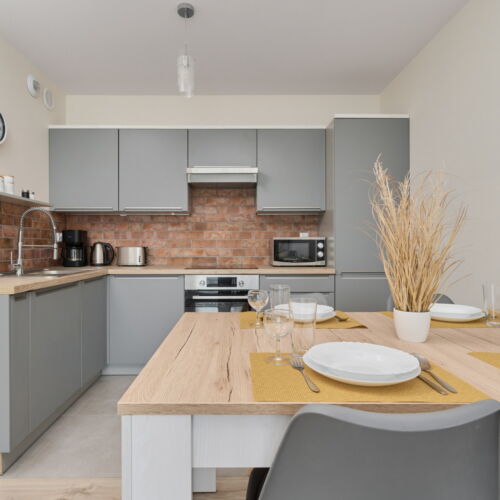 Apartament 6-osobowy z prysznicem cały dom z 3 pomieszczeniami sypialnianymi