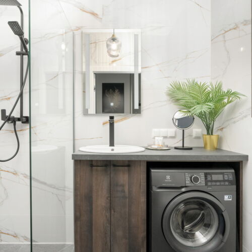 Apartament 4-osobowy z prysznicem cały dom z 2 pomieszczeniami sypialnianymi