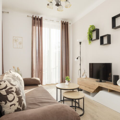 Apartament 6-osobowy z prysznicem cały dom z 2 pomieszczeniami sypialnianymi