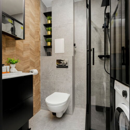 Apartament 2-osobowy z prysznicem cały dom z 1 pomieszczeniem sypialnianym