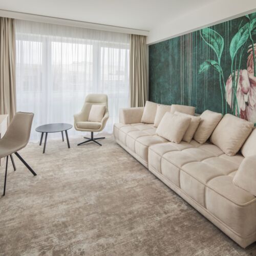 Rezydencja pokój 4-osobowy Executive, z widokiem na Aqua Palace z 2 pomieszczeniami sypialnianymi (możliwa dostawka)