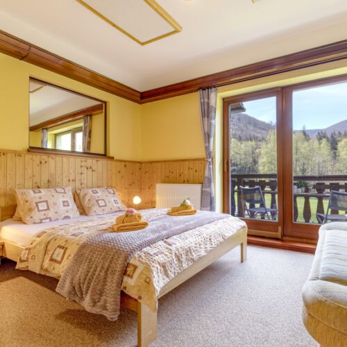 Balcony Double Room with Shared Kitchenette