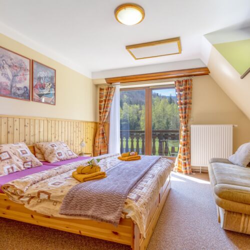 Balcony Double Room with Shared Kitchenette