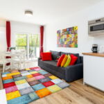 Apartament 4-osobowy z balkonem z prysznicem z 2 pomieszczeniami sypialnianymi