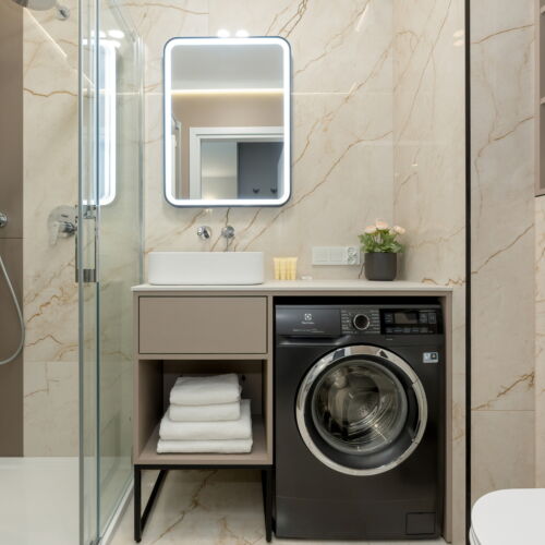 Cały dom 4-osobowy z prysznicem z widokiem na rzekę