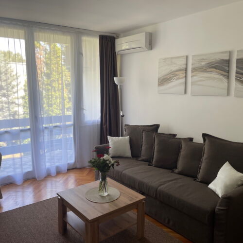 Partial Lake View 1-Room Balcony Apartment for 2 Persons (extra beds available)