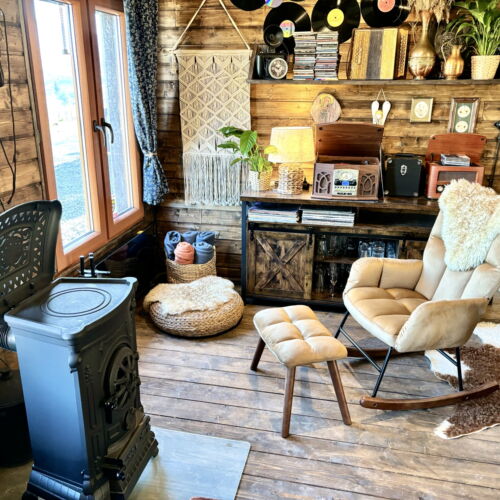 Domek całoroczny 4-osobowy Vip z widokiem na góry