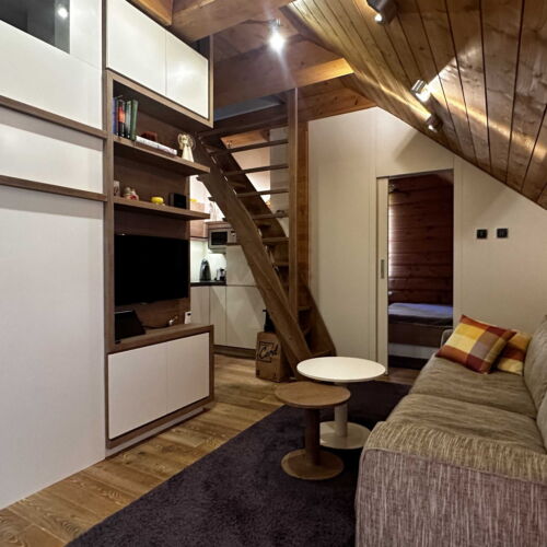 Apartament 5-osobowy z prysznicem z aneksem kuchennym (możliwa dostawka)