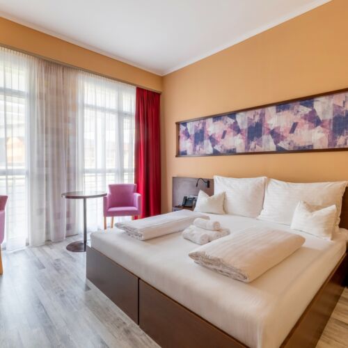 Camera twin economy külön épületrészben található