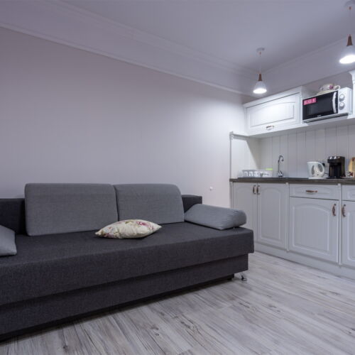 Apartament 5-osobowy z aneksem kuchennym z łazienką z 2 pomieszczeniami sypialnianymi