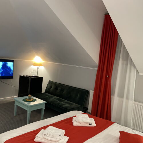 Camera dubla economy la mansardă