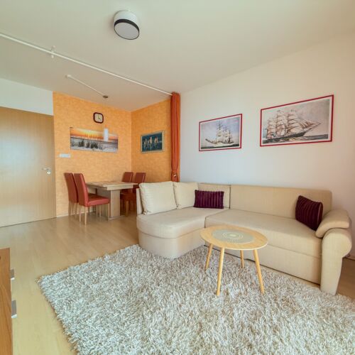 Apartament 4-osobowy z wanną z widokiem na jezioro z 2 pomieszczeniami sypialnianymi