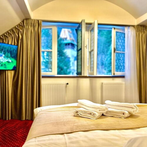 Camera dubla romantică la mansardă