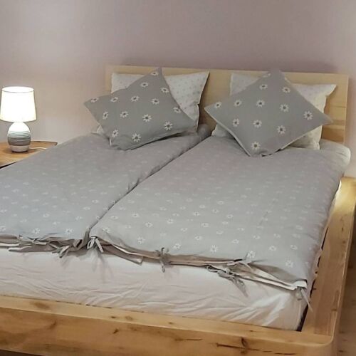 Kerthelyiséggel franciaágyas szoba