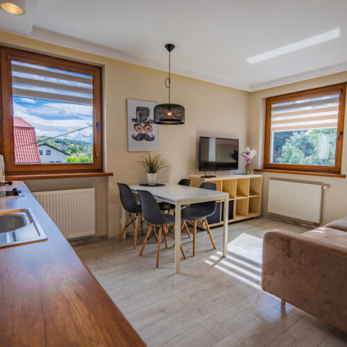 Apartament 5-osobowy z łazienką z prysznicem z 2 pomieszczeniami sypialnianymi