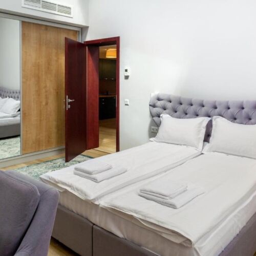 Apartament cu aer condiționat cu bucătărie proprie cu 2 camere pentru 4 pers.