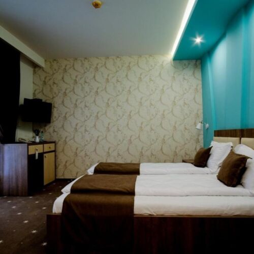 Camera twin la etaj cu vedere spre pădure