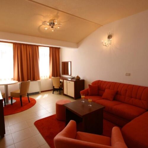 Camera dubla cu balcon cu panoramă (se poate solicita pat suplimentar)