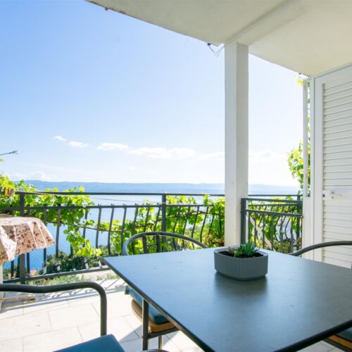 Apartman s klimatizací pro 3 os. s 1 ložnicí s výhledem na moře