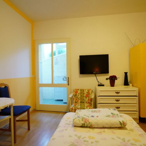 Erdgeschosses 1-Zimmer-Apartment für 2 Personen mit Klimaanlage